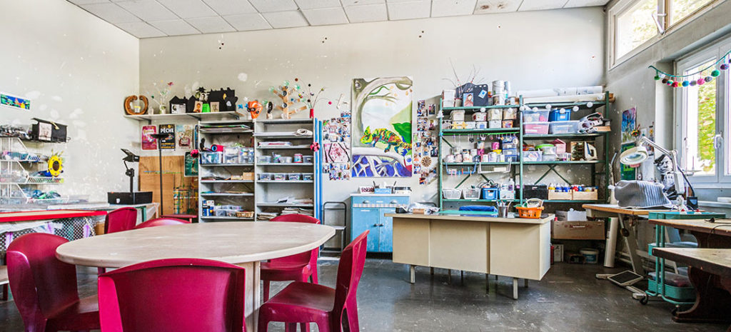 salle de création au Centre Educatif Renforcé