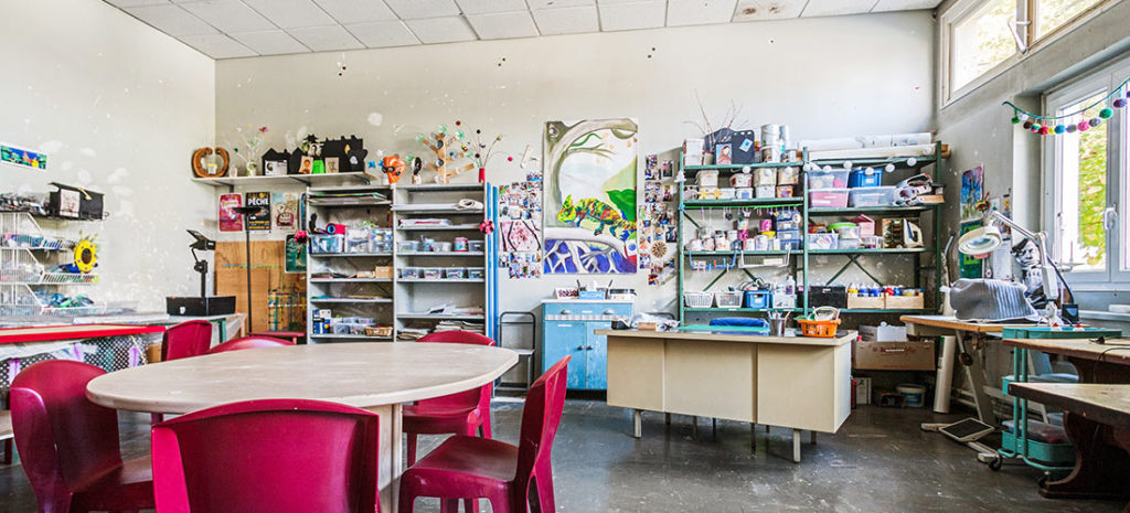 salle de création au Centre Educatif Renforcé